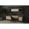 Ambrose Modular Bookcase in Rustic Oak And Black - Large - Lifestyle in Setg - Ambrose Modular Bookcase in Rustic Oak And Black - Large - Lifestyle in Setg