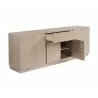 Sunpan Arezza Sideboard - Angled with Opened Cabinet - Sunpan Arezza Sideboard - Angled with Opened Cabinet