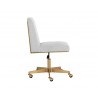 Sunpan Dean Office Chair in Brushed Brass And Ernst Silverstone - Side