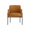 Sunpan Richie Dining Armchair Front Black - Danny Amber
