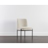 Sunpan Richie Dining Chair - Black Danny Ivory