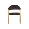 Sunpan Burgos Dining Armchair in Nono Shitake - Front