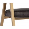 Sunpan Burgos Dining Armchair in Nono Shitake - Seat Close-up
