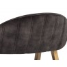 Sunpan Burgos Dining Armchair in Nono Shitake - Seat Back View