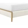 Sunpan Colette Bed In Natural And Effie Linen - Leg Close-up - Sunpan Colette Bed In Natural And Effie Linen - Leg Close-up