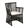 Sunset West Venice Dining Chair With Cushions - Front Side Angle