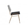 Sunpan Brinley Dining Chair Gold - Nightfall Black / Chacha Grey Side