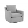 Sunpan Brianna Swivel Lounge Chair in Liv Dove - Angled