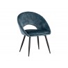 Sunpan Capaldi Dining Chair In Nono Petrol - Angled