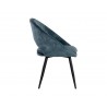 Sunpan Capaldi Dining Chair In Nono Petrol - Side