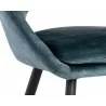 Sunpan Capaldi Dining Chair In Nono Petrol - Seat Close-up - Sunpan Capaldi Dining Chair In Nono Petrol - Seat Close-up