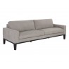 Sunpan Davilo Sofa in Light Grey Leather - Angled