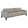 Sunpan Davilo Sofa in Light Grey Leather - Angled - Sunpan Davilo Sofa in Light Grey Leather - Angled