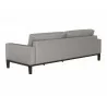 Sunpan Davilo Sofa in Light Grey Leather - Back Angle - Sunpan Davilo Sofa in Light Grey Leather - Back Angle