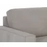 Sunpan Davilo Sofa in Light Grey Leather - Seat Back - Sunpan Davilo Sofa in Light Grey Leather - Seat Back