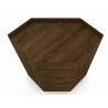 Manhattan Comfort Mulberry Modern Open Corner Closet with 2 Hanging Rods in Brown Top - Manhattan Comfort Mulberry Modern Open Corner Closet with 2 Hanging Rods in Brown Top