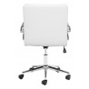 Zuo Modern Partner Office Chair White - Back View