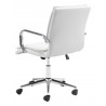 Zuo Modern Partner Office Chair White - Side Back Angled