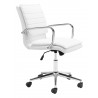 Zuo Modern Partner Office Chair White - Side Angled