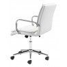 Zuo Modern Partner Office Chair White - Side Back Angle