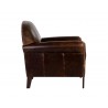 Sunpan Bastoni Lounge Chair in Chocolate Leather - Siide