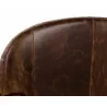 Sunpan Bastoni Lounge Chair in Chocolate Leather - Seat Back - Sunpan Bastoni Lounge Chair in Chocolate Leather - Seat Back