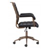 Zuo Modern Auction Office Chair in Vintage Black - Side