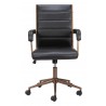 Zuo Modern Auction Office Chair in Vintage Black - Front