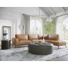 Sunpan Brandi Sofa Chaise - Raf - Camel Leather - Lifestyle 2