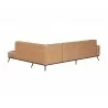 Sunpan Brandi Sofa Chaise - Raf - Camel Leather - Back Angle - Sunpan Brandi Sofa Chaise - Raf - Camel Leather - Back Angle