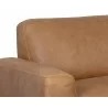 Sunpan Brandi Sofa Chaise - Raf - Camel Leather - Seat Arm Close-up - Sunpan Brandi Sofa Chaise - Raf - Camel Leather - Seat Arm Close-up