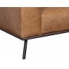 Sunpan Brandi Sofa Chaise - Raf - Camel Leather - Leg Close-up