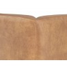 Sunpan Brandi Sofa Chaise - Raf - Camel Leather - Seat Back Detail