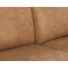 Sunpan Brandi Sofa Chaise - Raf - Camel Leather - Seat Close-up - Sunpan Brandi Sofa Chaise - Raf - Camel Leather - Seat Close-up