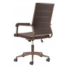 Zuo Modern Auction Office Chair in Espresso - Back Angled
