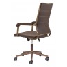 Zuo Modern Auction Office Chair in Espresso - Back Angled