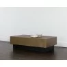 Sunpan Blakely Coffee Table in Antique Brass - Lifestyle - Sunpan Blakely Coffee Table in Antique Brass - Lifestyle