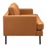 Zuo Modern Decade Sofa in Brown - Side - Zuo Modern Decade Sofa in Brown - Side