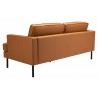 Zuo Modern Decade Sofa in Brown - Back Angled