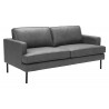 Zuo Modern Decade Sofa in Vintage Gray - Angled View