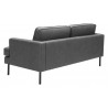 Zuo Modern Decade Sofa in Vintage Gray - Back Angled