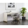 Sunpan Asher Office Chair in Flint Grey and Napa Taupe - Lifestyle