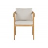 Sunpan Coraline Dining Armchair in Palazzo Cream - Front