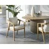 Sunpan Coraline Dining Armchair in Palazzo Cream - Lifestyle - Sunpan Coraline Dining Armchair in Palazzo Cream - Lifestyle