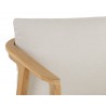 Sunpan Coraline Dining Armchair in Palazzo Cream - Arm Close-up