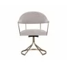 Sunpan Bexley Swivel Dining Chair - Danny Teal  Back - Sunpan Bexley Swivel Dining Chair - Danny Teal  Back
