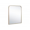 Sunpan Calabasas Wall Mirror In Brass - Angled