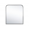 Sunpan Calabasas Wall Mirror In Black - Front