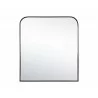 Sunpan Calabasas Wall Mirror In Black - Front - Sunpan Calabasas Wall Mirror In Black - Front