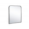 Sunpan Calabasas Wall Mirror In Black - Angled